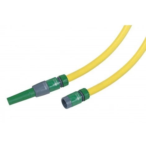 RIBIMEX Batterie Tuyau Arrosage Tricoté 20m 15mm + Rac Et Lance 3 RIBIMEX Batterie Tuyau Arrosage Tricoté 20m 15mm + Rac Et Lance