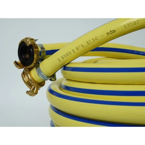 TRICOFLEX Tuyau Eau Irriflex PVC, Jaune 1"avec Raccord 50m 3 TRICOFLEX Tuyau Eau Irriflex PVC, Jaune 1"avec Raccord 50m