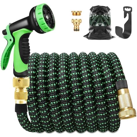 BLEOSAN Tuyau Arrosage Extensible 30m 100ft Tuyau D’arrosage Retractable Avec Support Et Pistolet Arrosage 9 Fonctions Raccords En Laiton 2 BLEOSAN Tuyau Arrosage Extensible 30m 100ft Tuyau D’arrosage Retractable Avec Support Et Pistolet Arrosage 9 Fonctions Raccords En Laiton