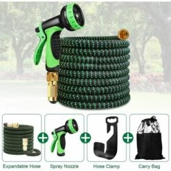 BLEOSAN Tuyau Arrosage Extensible 30m 100ft Tuyau D’arrosage Retractable Avec Support Et Pistolet Arrosage 9 Fonctions Raccords En Laiton 9 BLEOSAN Tuyau Arrosage Extensible 30m 100ft Tuyau D’arrosage Retractable Avec Support Et Pistolet Arrosage 9 Fonctions Raccords En Laiton -Tuyau d'arrosage Soldes 49860922 4
