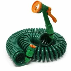 HELLOSHOP26 Tuyau D’arrosage En Spirale Extensible 15 M Flexible De Jardin Maison Et Jardin