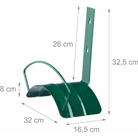 HELLOSHOP26 Porte Tuyau Mural Support Jardin Jardinage Pratique Métal 32 Cm Vert - Métal 3 HELLOSHOP26 Porte Tuyau Mural Support Jardin Jardinage Pratique Métal 32 Cm Vert - Métal