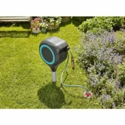 GARDENA Dévidoir Automatique Sur Pic RollUp S 15 M Liseret Bleu -Tuyau d'arrosage Soldes 50848502 3