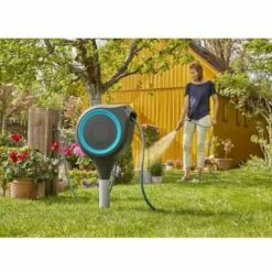 GARDENA Dévidoir Automatique Sur Pic RollUp S 15 M Liseret Bleu -Tuyau d'arrosage Soldes 50848502 4