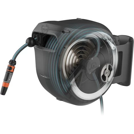 GARDENA Dévidoir Automatique Mural RollUp L 30m + Pistolet-arrosoir Multijet (18627-33) 4 GARDENA Dévidoir Automatique Mural RollUp L 30m + Pistolet-arrosoir Multijet (18627-33) – Image 2