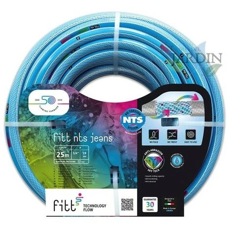 SUINGA Tuyau D'arrosage De Jardin NTS Jeans 15 Mm 15 Mètres, Anti-torsion Avec 6 Couches 3 SUINGA Tuyau D'arrosage De Jardin NTS Jeans 15 Mm 15 Mètres, Anti-torsion Avec 6 Couches