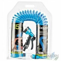 SUINGA Tuyau D'arrosage Spirale Hélicoïdale 15 Mètres Bleu