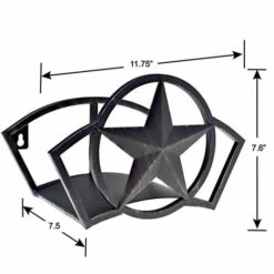 ZHUOXUAN Support De Tuyau D'arrosage, Enrouleur, Enrouleur, Acier, Mural, Rond, Jardin, Noir, 11,75*7,6*7,5cm -Tuyau d'arrosage Soldes 51449866 3