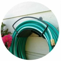 ZHUOXUAN Support De Tuyau D'arrosage, Enrouleur, Enrouleur, Acier, Mural, Rond, Jardin, Noir, 11,75*7,6*7,5cm -Tuyau d'arrosage Soldes 51449866 5