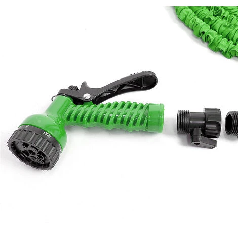 HALOYO Tuyaux D'arrosage Extensible Rétractable Avec Pistolet 100FT / 10M - 30M - Vert 4 HALOYO Tuyaux D'arrosage Extensible Rétractable Avec Pistolet 100FT / 10M - 30M - Vert – Image 2