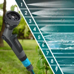 KESSER® Enrouleur Mural 30 m Chariot Enrouleur Avec 30 m De Tuyau - Douchette Multi-usage Manuel Enrouleur De Tuyau D’arrosage - Avec Stop-goutte - Compatible Gardena - Avec Fixation Murale Et Adaptateurs, 30m (de), Bleu / Gris Foncé 11 KESSER® Enrouleur Mural 30 m Chariot Enrouleur Avec 30 m De Tuyau - Douchette Multi-usage Manuel Enrouleur De Tuyau D’arrosage - Avec Stop-goutte - Compatible Gardena - Avec Fixation Murale Et Adaptateurs, 30m (de), Bleu / Gris Foncé -Tuyau d'arrosage Soldes 52533690 5