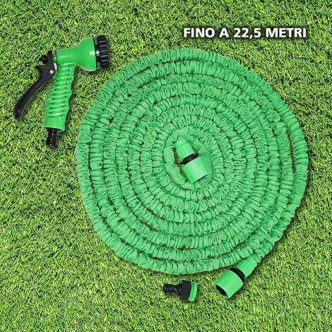 TINOR Tuyau De Jardin Extensible De Jardin, Tuyau Pliable Avec Crochet, 7 Fonctions, Tuyau De Jardin Extensible Avec 7 Jets Pour Jardinage, Extérieur, Pompe à Eau Et Terrasse, 22.5 M. 4 TINOR Tuyau De Jardin Extensible De Jardin, Tuyau Pliable Avec Crochet, 7 Fonctions, Tuyau De Jardin Extensible Avec 7 Jets Pour Jardinage, Extérieur, Pompe à Eau Et Terrasse, 22.5 M. – Image 2