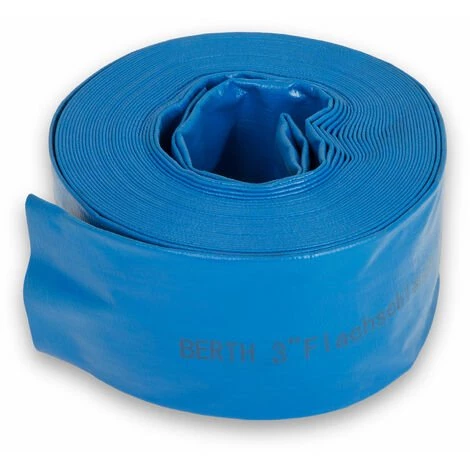 EBERTH 3 Pouce Tuyau Darrosage Tuyau Plat Pour Pompe, Longueur 20m, Diamètre 76mm, Flexible, PVC Résistant, Tuyau Industriel, Tuyau Deau Pour Lirrigation, Couleur Bleue 3 EBERTH 3 Pouce Tuyau Darrosage Tuyau Plat Pour Pompe, Longueur 20m, Diamètre 76mm, Flexible, PVC Résistant, Tuyau Industriel, Tuyau Deau Pour Lirrigation, Couleur Bleue