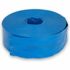 EBERTH 3 Pouce Tuyau Darrosage Tuyau Plat Pour Pompe, Longueur 50m, Diamètre 76mm, Flexible, PVC Résistant, Tuyau Industriel, Tuyau Deau Pour Lirrigation, Couleur Bleue