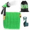 AICOK Tuyau D'arrosage Flexible Et Extensible Pour Jardin | Extensible De 15m | Avec 8 Fonctions Douchette | Tuyau D'arrosage Rétractable Vert