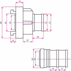 EBERTH 2" Accouplement Storz Raccord Pompier, Storz C, Raccord De Tuyau En 2 Pouces, Diamètre Extérieur De Lembout De Tuyau 52mm, Raccord Haute Pression, Raccord Storz En Aluminium, Joint Inclus 10 EBERTH 2" Accouplement Storz Raccord Pompier, Storz C, Raccord De Tuyau En 2 Pouces, Diamètre Extérieur De Lembout De Tuyau 52mm, Raccord Haute Pression, Raccord Storz En Aluminium, Joint Inclus -Tuyau d'arrosage Soldes 54083526 4