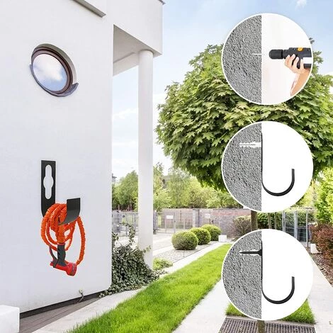 Betterlife Support De Tuyau D'arrosage Extensible Crochet De Suspension En Corde Disponible Sur Les Robinets 5 Betterlife Support De Tuyau D'arrosage Extensible Crochet De Suspension En Corde Disponible Sur Les Robinets – Image 3