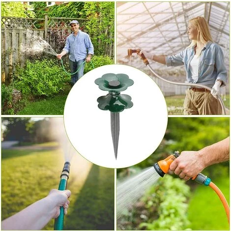 SUPERMARKET Lot De 5 Guides De Tuyau D'arrosage Sur, En Zinc Antirouille Robuste Avec Piquet En Métal Vert Foncé, Pour Arrosage, Guides Tuyaux D'eau, Protection Des Fleurs Et Plantes Avec Le Système De Guidage,Superma,vert+noir 7 SUPERMARKET Lot De 5 Guides De Tuyau D'arrosage Sur, En Zinc Antirouille Robuste Avec Piquet En Métal Vert Foncé, Pour Arrosage, Guides Tuyaux D'eau, Protection Des Fleurs Et Plantes Avec Le Système De Guidage,Superma,vert+noir – Image 5