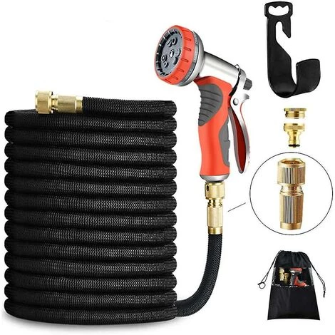 YOOUYIDA Tuyau D'arrosage Extensible De 15 M, 9 Modes D'arrosage Pour Tuyau D'arrosage Rétractable 3 YOOUYIDA Tuyau D'arrosage Extensible De 15 M, 9 Modes D'arrosage Pour Tuyau D'arrosage Rétractable