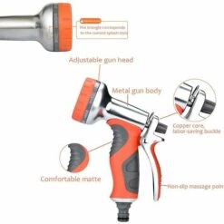 YOOUYIDA Tuyau D'arrosage Extensible De 15 M, 9 Modes D'arrosage Pour Tuyau D'arrosage Rétractable 10 YOOUYIDA Tuyau D'arrosage Extensible De 15 M, 9 Modes D'arrosage Pour Tuyau D'arrosage Rétractable -Tuyau d'arrosage Soldes 55387421 4