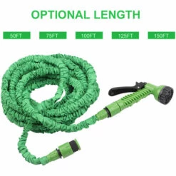 TANCYCO Tuyau D'arrosage, Tuyau D'arrosage Télescopique à Haute Pression, Tuyau D'arrosage Flexible Magique Avec Buse De Pulvérisation à 7 Fonctions Pour Lavage De Voiture, Arrosage De Jardin, Vert, 46 M 11 TANCYCO Tuyau D'arrosage, Tuyau D'arrosage Télescopique à Haute Pression, Tuyau D'arrosage Flexible Magique Avec Buse De Pulvérisation à 7 Fonctions Pour Lavage De Voiture, Arrosage De Jardin, Vert, 46 M -Tuyau d'arrosage Soldes 55763449 5