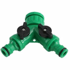 TANCYCO Séparateur De Tuyau à 2 Voies Adaptateur De Tuyau En Forme De Y Connecteur D'irrigation Tuyau D'arrosage Connecteur Rapide Robinet à Poignée En Plastique
