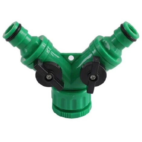 TANCYCO Séparateur De Tuyau à 2 Voies Adaptateur De Tuyau En Forme De Y Connecteur D'irrigation Tuyau D'arrosage Connecteur Rapide Robinet à Poignée En Plastique 4 TANCYCO Séparateur De Tuyau à 2 Voies Adaptateur De Tuyau En Forme De Y Connecteur D'irrigation Tuyau D'arrosage Connecteur Rapide Robinet à Poignée En Plastique – Image 2