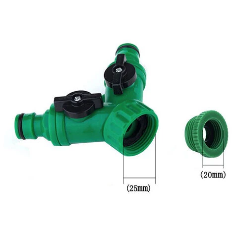TANCYCO Séparateur De Tuyau à 2 Voies Adaptateur De Tuyau En Forme De Y Connecteur D'irrigation Tuyau D'arrosage Connecteur Rapide Robinet à Poignée En Plastique 6 TANCYCO Séparateur De Tuyau à 2 Voies Adaptateur De Tuyau En Forme De Y Connecteur D'irrigation Tuyau D'arrosage Connecteur Rapide Robinet à Poignée En Plastique – Image 4