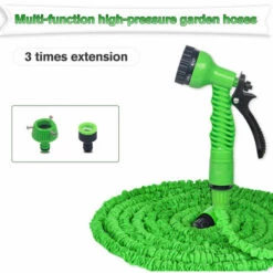 TANCYCO Tuyaux D'arrosage Pour Extérieur, Tuyau D'arrosage Extensible Avec Connecteur Pour Lavage De Voiture, Arrosage De Jardin, Vert, 50 Pieds -Tuyau d'arrosage Soldes 55764111 4