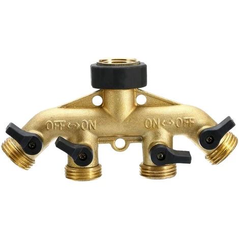 TANCYCO Séparateur De Tuyau D'arrosage à 4 Voies Connecteur De Tuyau De 3/4 Po Inverseur D'eau En Cuivre Avec 4 Vannes Pour Le Lavage De Voiture D'irrigation De Pelouse De Jardin 3 TANCYCO Séparateur De Tuyau D'arrosage à 4 Voies Connecteur De Tuyau De 3/4 Po Inverseur D'eau En Cuivre Avec 4 Vannes Pour Le Lavage De Voiture D'irrigation De Pelouse De Jardin