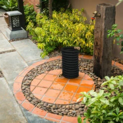 Relaxdays Tuyau D'arrosage Long, Extensible Jusqu'à 15 M, Raccord 1/2 & 3/4 Pouce, Tuyau D'eau, Polyester, Noir -Tuyau d'arrosage Soldes 56057767 3