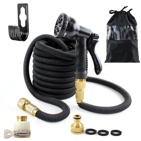 Tuyau Arrosage Extensible,pistolet à Eau Automatique Nettoyage Voiture, Arrosage Automatique Pour Jardin(standard Européenne De 7.5 M)GroupM 4 Tuyau Arrosage Extensible,pistolet à Eau Automatique Nettoyage Voiture, Arrosage Automatique Pour Jardin(standard Européenne De 7.5 M)GroupM – Image 2