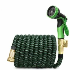 3 Fois Tuyau Arrosage Extensible ， Haute Pression Lavage De Voiture Pistolet à Eau， Jardin Tuyau D'eau Ensemble(standard Européenne De 15 M，50 Pieds)GroupM -Tuyau d'arrosage Soldes 56290162 4