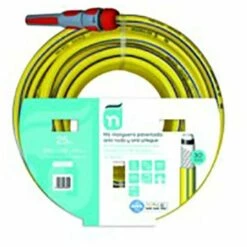 Tuyau D'irrigation Tricotada 5 Couches Non-Twist 5 Couches Avec Raccords 25Mt-15Mm Jaune Natuur Nt99230