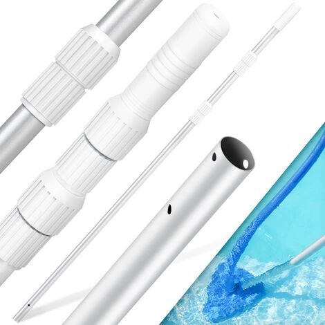 KESSER® Perche Télescopique De Piscine En Aluminium Perche De Piscine | Tige Pour Le Nettoyage De Piscine En 3 parties | Réglable De 1,20 m à 3,60 m | Résistant Aux Intempéries Et Stable, Argent 3 KESSER® Perche Télescopique De Piscine En Aluminium Perche De Piscine | Tige Pour Le Nettoyage De Piscine En 3 parties | Réglable De 1,20 m à 3,60 m | Résistant Aux Intempéries Et Stable, Argent