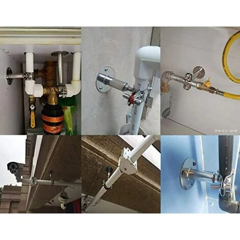 BARES Lot De 2 Supports Muraux En Acier Inoxydable Pour Tuyau De 19 Mm De Diamètre 7 BARES Lot De 2 Supports Muraux En Acier Inoxydable Pour Tuyau De 19 Mm De Diamètre – Image 5