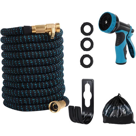 LUCKY-88 Jardin Plastique Haute Pression Lavage De Voiture Pistolet à Eau Magie Automatique Tuyau Rétractable Tuyau Jardin Jardinage Arrosage Tuyau D'eau(tuyau Latex + Joint Cuivre-aluminium (7,5 Mètres Après Remplissage D'eau) 4 LUCKY-88 Jardin Plastique Haute Pression Lavage De Voiture Pistolet à Eau Magie Automatique Tuyau Rétractable Tuyau Jardin Jardinage Arrosage Tuyau D'eau(tuyau Latex + Joint Cuivre-aluminium (7,5 Mètres Après Remplissage D'eau) – Image 2