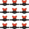 LUCKY-88 Lot De 12 Tuyaux D'arrosage, Valve D'irrigation 16 X 16 Mm En Plastique Avec Raccords En Plastique Pour Contrôle De Valve D'eau De Jardin Extérieur (noir + Rouge) 2 LUCKY-88 Lot De 12 Tuyaux D'arrosage, Valve D'irrigation 16 X 16 Mm En Plastique Avec Raccords En Plastique Pour Contrôle De Valve D'eau De Jardin Extérieur (noir + Rouge) -Tuyau d'arrosage Soldes 57176627 1