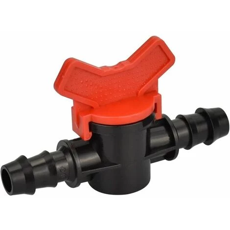 LUCKY-88 Lot De 12 Tuyaux D'arrosage, Valve D'irrigation 16 X 16 Mm En Plastique Avec Raccords En Plastique Pour Contrôle De Valve D'eau De Jardin Extérieur (noir + Rouge) 4 LUCKY-88 Lot De 12 Tuyaux D'arrosage, Valve D'irrigation 16 X 16 Mm En Plastique Avec Raccords En Plastique Pour Contrôle De Valve D'eau De Jardin Extérieur (noir + Rouge) – Image 2