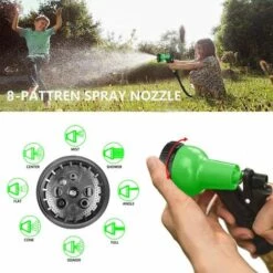 ABCRITAL Tuyau Arrosage Extensible Tuyau D'Arrosage Extensible Flexible Arrosage, Buse 8 Fonctions Expansion Tuyaux D'Eau Magiques Avec Raccords Laiton Massif Pour Maison,Cour, Nettoyage Voiture -Tuyau d'arrosage Soldes 57637373 5