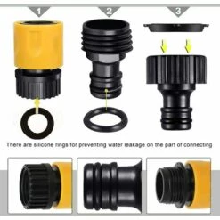ABCRITAL Lot De 20 Connecteur De Raccord Tuyau D'Arrosage,Adaptateur Robinet Tuyau Arrosage,Séparateur De Tuyau En Y, Connecteur De Robinet Universel, Etc. 10 ABCRITAL Lot De 20 Connecteur De Raccord Tuyau D'Arrosage,Adaptateur Robinet Tuyau Arrosage,Séparateur De Tuyau En Y, Connecteur De Robinet Universel, Etc. -Tuyau d'arrosage Soldes 57637374 4