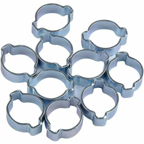 Lot De 80 Colliers De Serrage Galvanisés à Double Oreille Pour Carburant Et Air Tuyau D'arrosage LITZEE 5 Lot De 80 Colliers De Serrage Galvanisés à Double Oreille Pour Carburant Et Air Tuyau D'arrosage LITZEE – Image 3