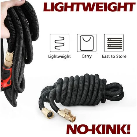 METERK 100FT Tuyau D'arrosage Version Européenne Avec Adaptateur 4 METERK 100FT Tuyau D'arrosage Version Européenne Avec Adaptateur – Image 2