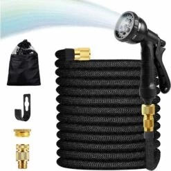 READCLY 100FT Tuyau D'arrosage Extensible, Tuyau D'arrosage Flexible De 30m Pistolet 8 Fonctions Pour Irrigation Et Nettoyage Du Jardin