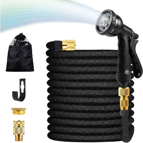 READCLY 100FT Tuyau D'arrosage Extensible, Tuyau D'arrosage Flexible De 30m Pistolet 8 Fonctions Pour Irrigation Et Nettoyage Du Jardin 3 READCLY 100FT Tuyau D'arrosage Extensible, Tuyau D'arrosage Flexible De 30m Pistolet 8 Fonctions Pour Irrigation Et Nettoyage Du Jardin
