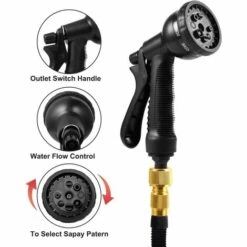 READCLY 100FT Tuyau D'arrosage Extensible, Tuyau D'arrosage Flexible De 30m Pistolet 8 Fonctions Pour Irrigation Et Nettoyage Du Jardin 9 READCLY 100FT Tuyau D'arrosage Extensible, Tuyau D'arrosage Flexible De 30m Pistolet 8 Fonctions Pour Irrigation Et Nettoyage Du Jardin -Tuyau d'arrosage Soldes 57815243 3