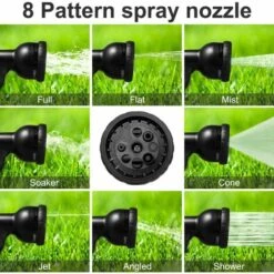 READCLY 100FT Tuyau D'arrosage Extensible, Tuyau D'arrosage Flexible De 30m Pistolet 8 Fonctions Pour Irrigation Et Nettoyage Du Jardin 11 READCLY 100FT Tuyau D'arrosage Extensible, Tuyau D'arrosage Flexible De 30m Pistolet 8 Fonctions Pour Irrigation Et Nettoyage Du Jardin -Tuyau d'arrosage Soldes 57815243 5