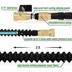 READCLY Tuyau D'arrosage, Tuyau D'arrosage Rétractable,Tuyau D'arrosage Extensible Tuyau D'arrosage Extensible Noir Extensible Rétractable Avec 8 Fonction Pistolet 100FT 8 READCLY Tuyau D'arrosage, Tuyau D'arrosage Rétractable,Tuyau D'arrosage Extensible Tuyau D'arrosage Extensible Noir Extensible Rétractable Avec 8 Fonction Pistolet 100FT -Tuyau d'arrosage Soldes 57815245 2