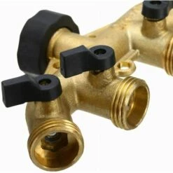 READCLY Robinet Y Selecteur 4 Sorties Vannes, Connecteur De Robinet En Laiton Distributeur 4 Voies Séparateur De Tuyau Répartiteur Pour L'irrigation Du Jardin 9 READCLY Robinet Y Selecteur 4 Sorties Vannes, Connecteur De Robinet En Laiton Distributeur 4 Voies Séparateur De Tuyau Répartiteur Pour L'irrigation Du Jardin -Tuyau d'arrosage Soldes 57815250 3