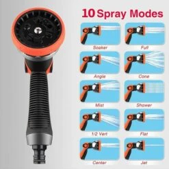 READCLY 75FT Tuyau D¡¯Arrosage Extensible, Tuyau D'Arrosage Flexible En Latex Mm¨¦lior¨¦ ¨¤ 3 Couches, Connecteurs En Laiton Solide De 3/4" Et 1/2", Tuyau D'eau Sans Coudes, 10 Fonctions De Pulv¨¦risation. 9 READCLY 75FT Tuyau D¡¯Arrosage Extensible, Tuyau D'Arrosage Flexible En Latex Mm¨¦lior¨¦ ¨¤ 3 Couches, Connecteurs En Laiton Solide De 3/4" Et 1/2", Tuyau D'eau Sans Coudes, 10 Fonctions De Pulv¨¦risation. -Tuyau d'arrosage Soldes 57815252 3